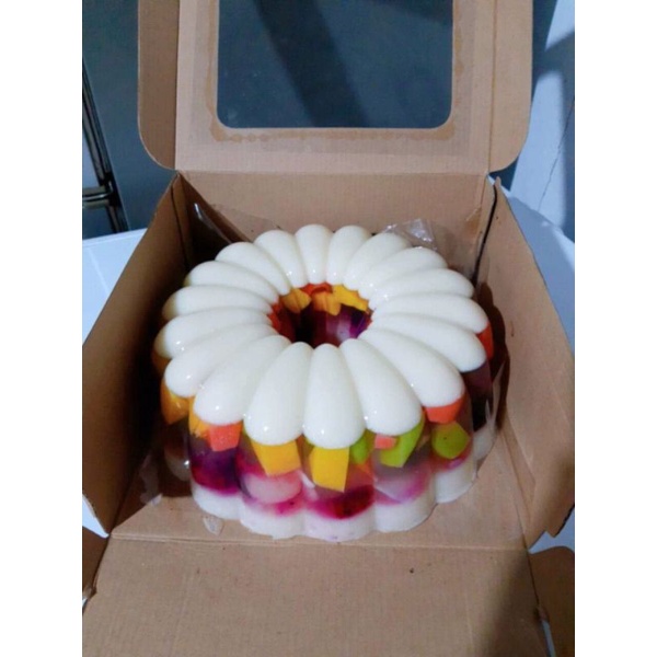 

Puding Buah Susu 3Lapis / Puding Buah Segar