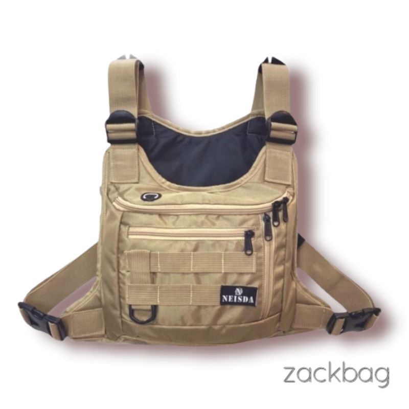 CHEST BAG GOLDY - Tas dada Pria Tactical Neisda new Cordura