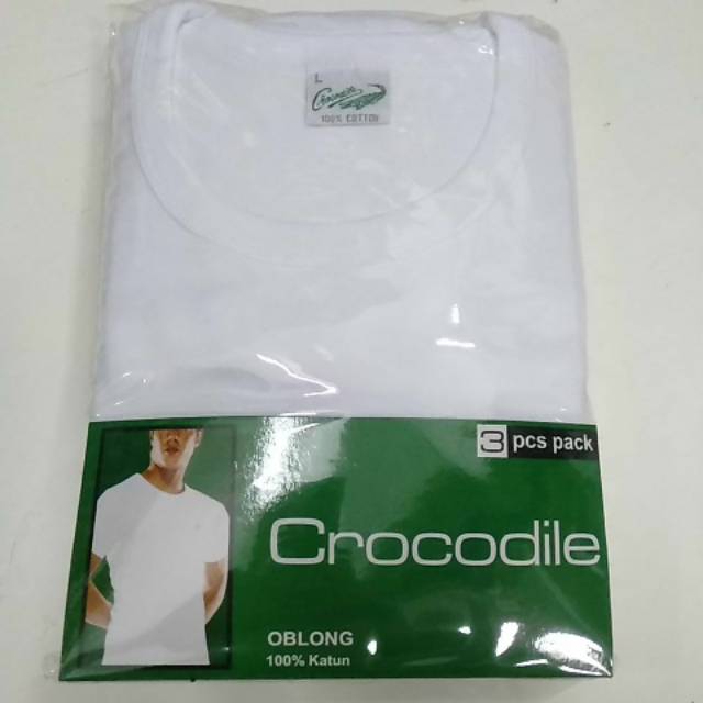 Oblong crocodile putih