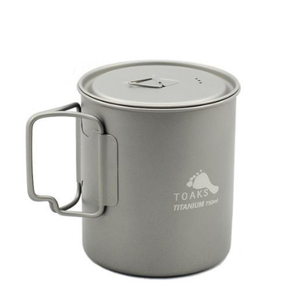 TOAKS 750ML TITANIUM MUG POT With Lid Alat Masak Ultralight Gelas Panci UL