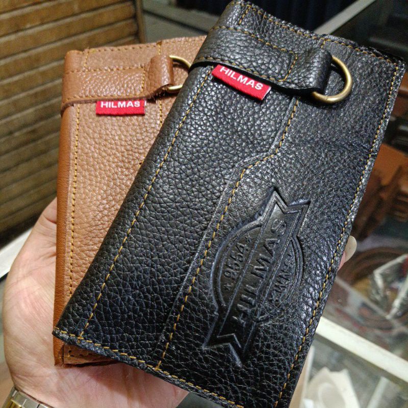 Dompet Model Harley Davidson Panjang Kulit Hilmas || Dompet Lipat Panjang Pria Hilmas