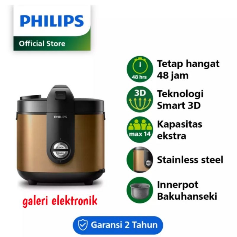 Rice cooker,penanak nasi philip 2 liter HD 3138,anti gores,anti lengket