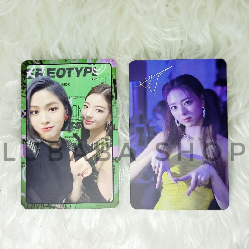 Official Photocard Itzy Wannabe Unit Ryujin Lia , Official Photocard Itzy Wannabe Sign Yuna
