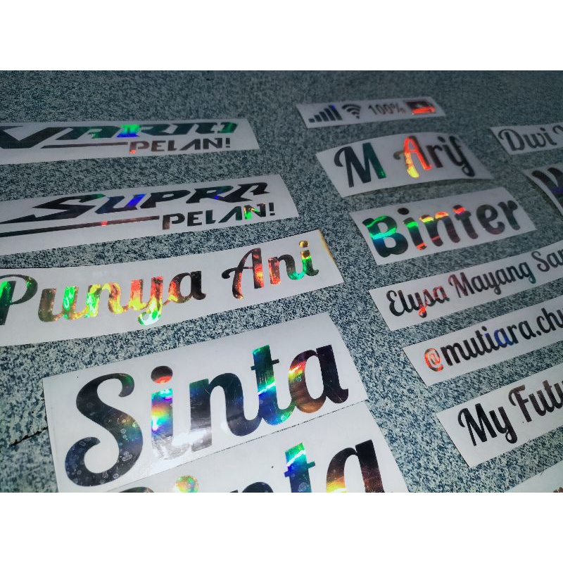 

CETAK STIKER HOLOGRAM MURAH ( BEBAS CUSTOM KATA )
