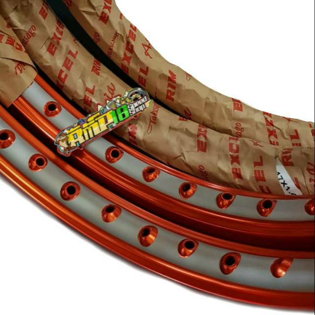 VELG TAKASAGO EXCEL ASIA TWOTONE ORANGE-SILVER RING17