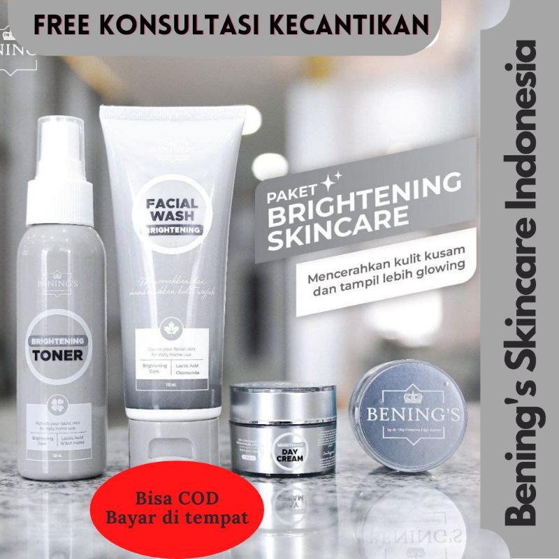 Paket Brightening Benings Skincare Indonesia by dr Oky Pratama