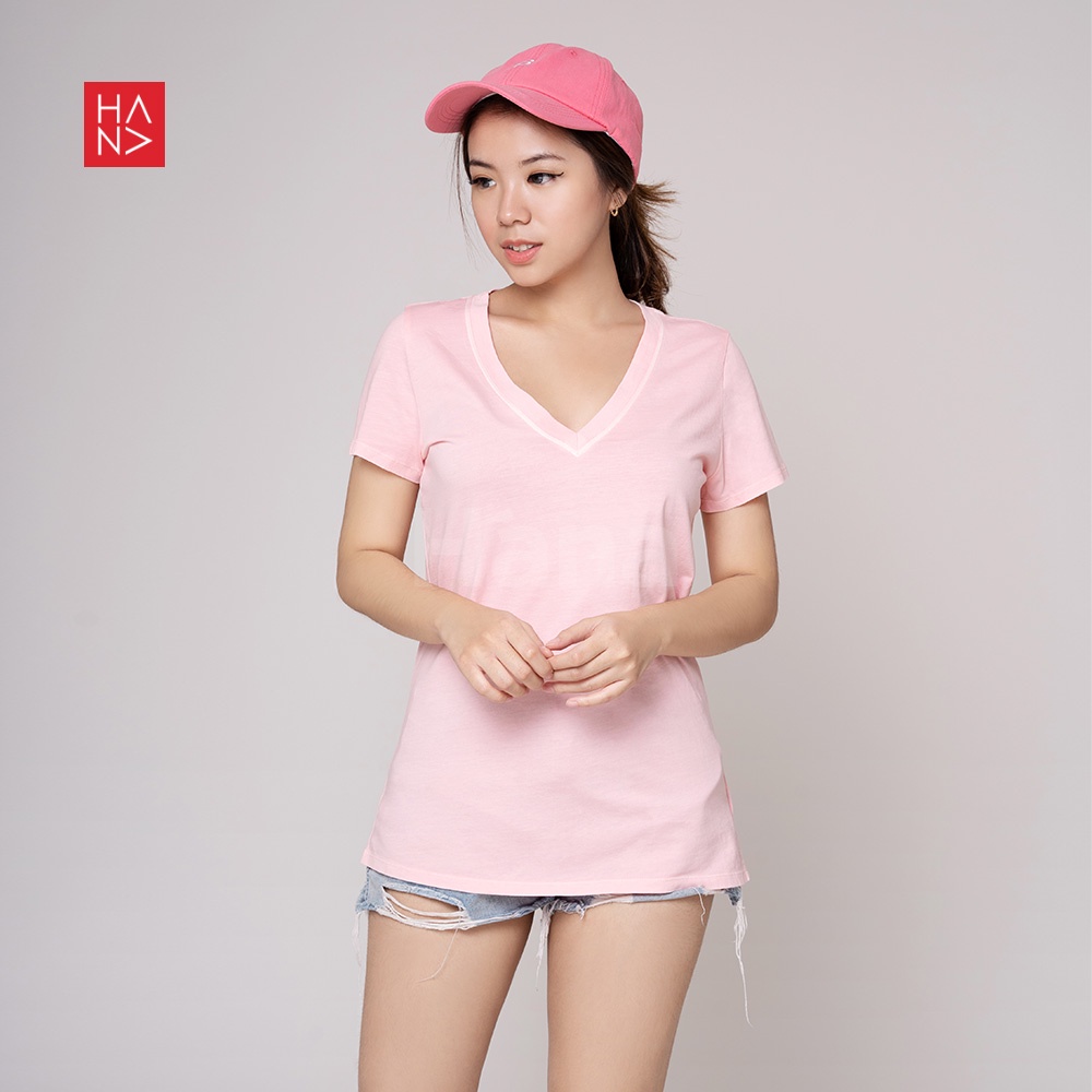 HanaFashion JKT - Yuki Basic T-shirt Kaos Wanita Murah - TS488