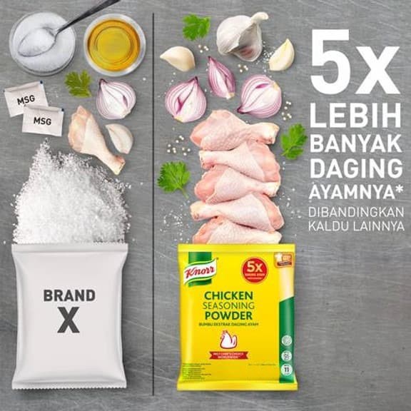 Knorr Knoor Chicken Seasoning Powder Refill 1 kg 1kg / 1000 gr gram G