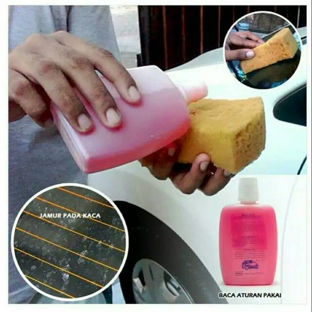 [BISA COD] Obat Jamur Kerak Kaca Body Mobil Motor Helm Pembersih Jamur Kaca Mobil Cairan Pembersih Kerak Body Kendaraan Waterspot Remover isi 500ml