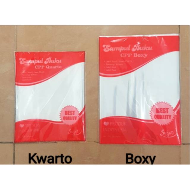 

Sampul Plastik CPP 0,6mic SEJATI tanpa lem tebal (20 lembar)