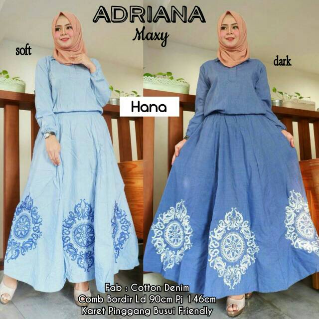 Adriana Maxi Dress denim