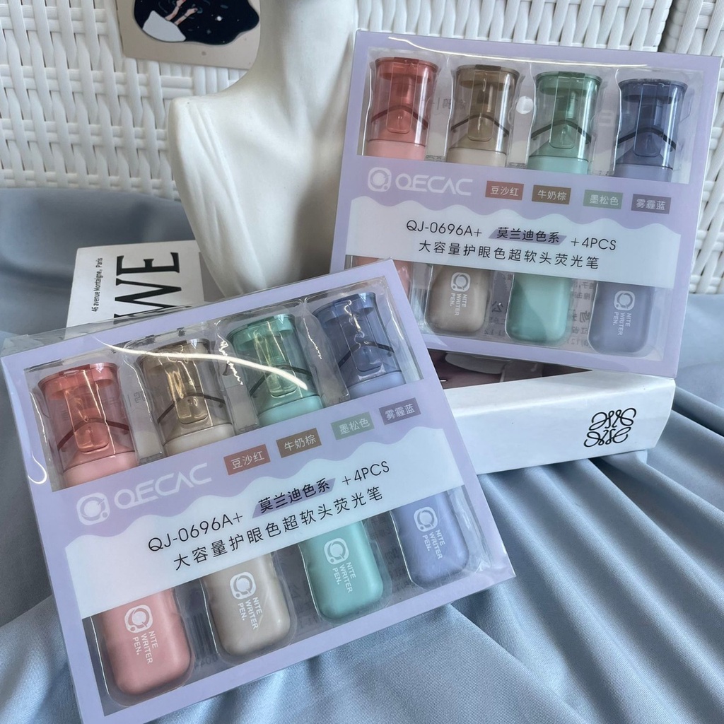 STABILO PASTEL MEWAH 1 SET ISI 4 PCS WARNA PASTEL SOFT COLOUR TERMURAH HIGHLIGHTER 1SET 4 WARNA SPESIAL EDITION IMPORT QUALITY