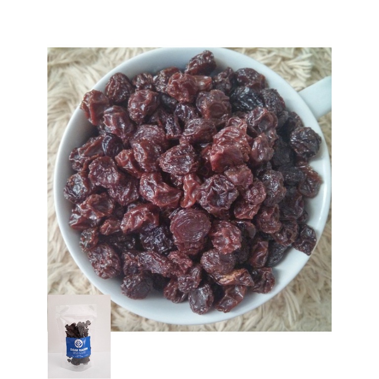 

Dark Raisin Kismin 250 gr / Raisin 250gr / Kisimis Murah Kering Merah Hitam Tanpa Biji 250 gr gram
