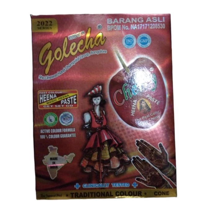 Golecha Henna Cherry Original BPOM (1kotak)