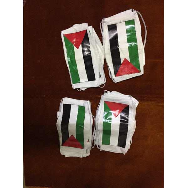 Masker Muslimah Palestine Putih