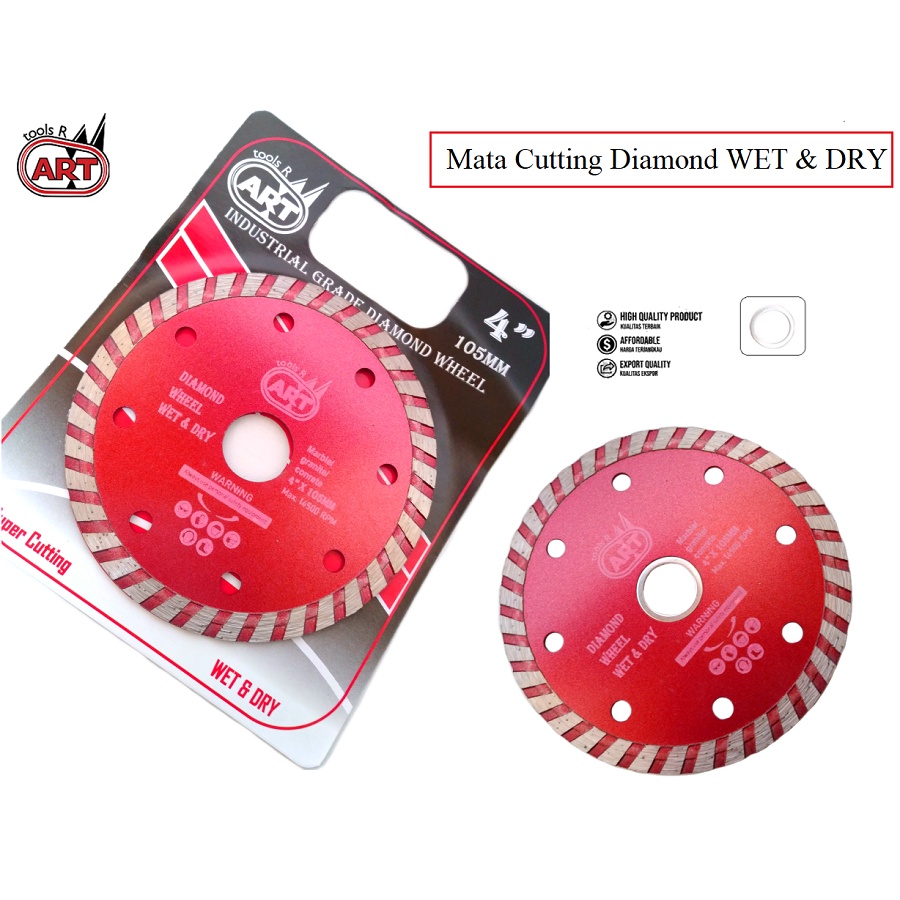 ART Mata Potong Keramik Basah Kering DRY WET 150 mm 4 inch / Diamond Wheel 4&quot; Saw Blade Dry and wet Mata Pisau Potong Keramik Granit Marmer