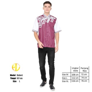  Baju  Koko  Lengan Pendek Pria Motif  FORWARD Merk Hansen 