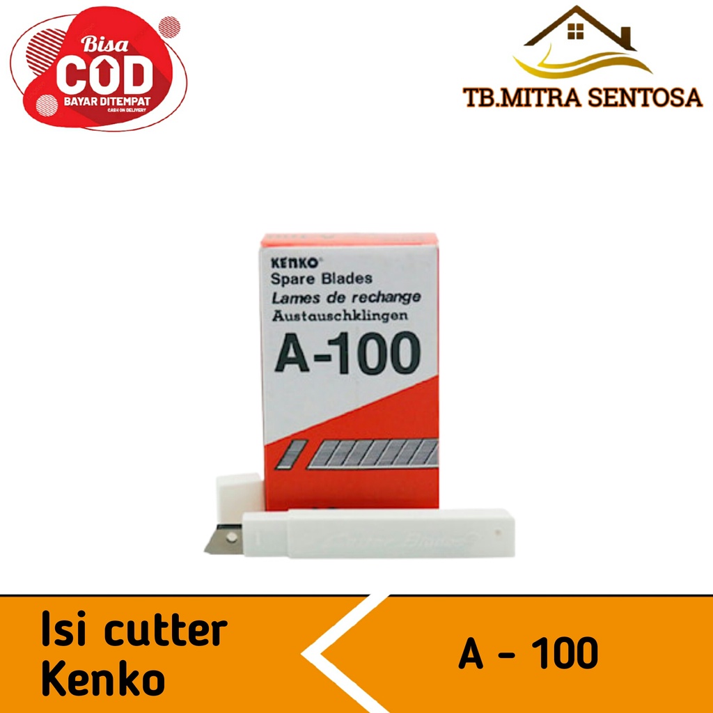 

Refill Pisau Isi Cutter kecil A100 Cuter Kater Pisau KENKO