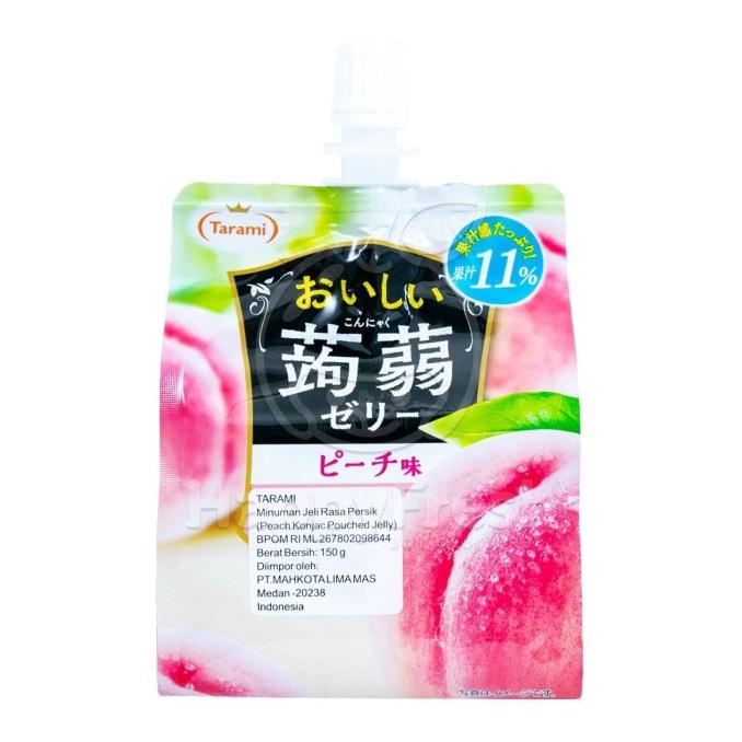 

] Tarami Oishii Konjac Peach Jelly pouched 150gr