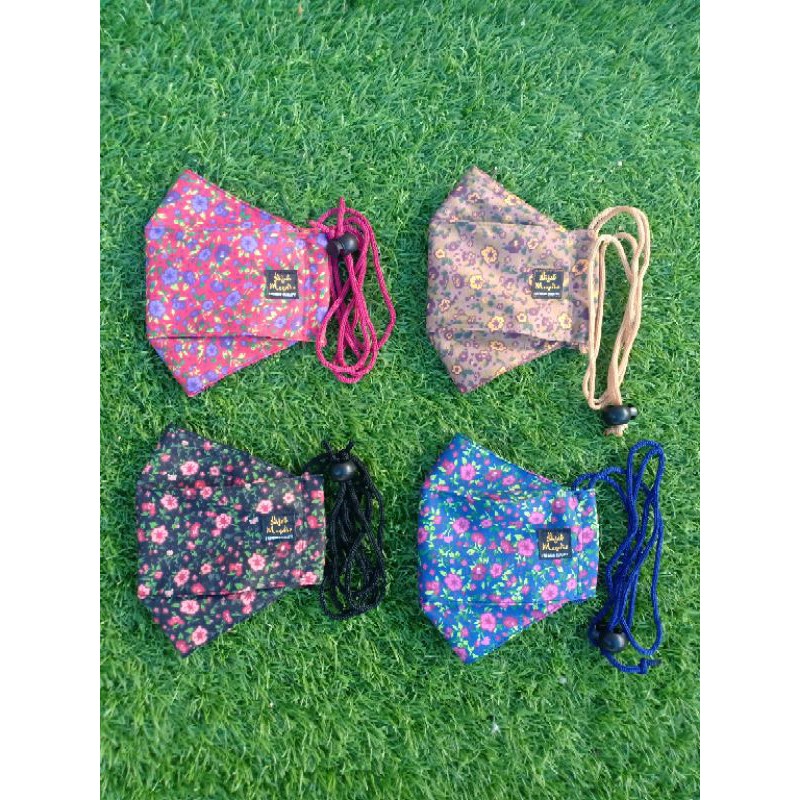 Masker Motif Bunga ORIGAMY