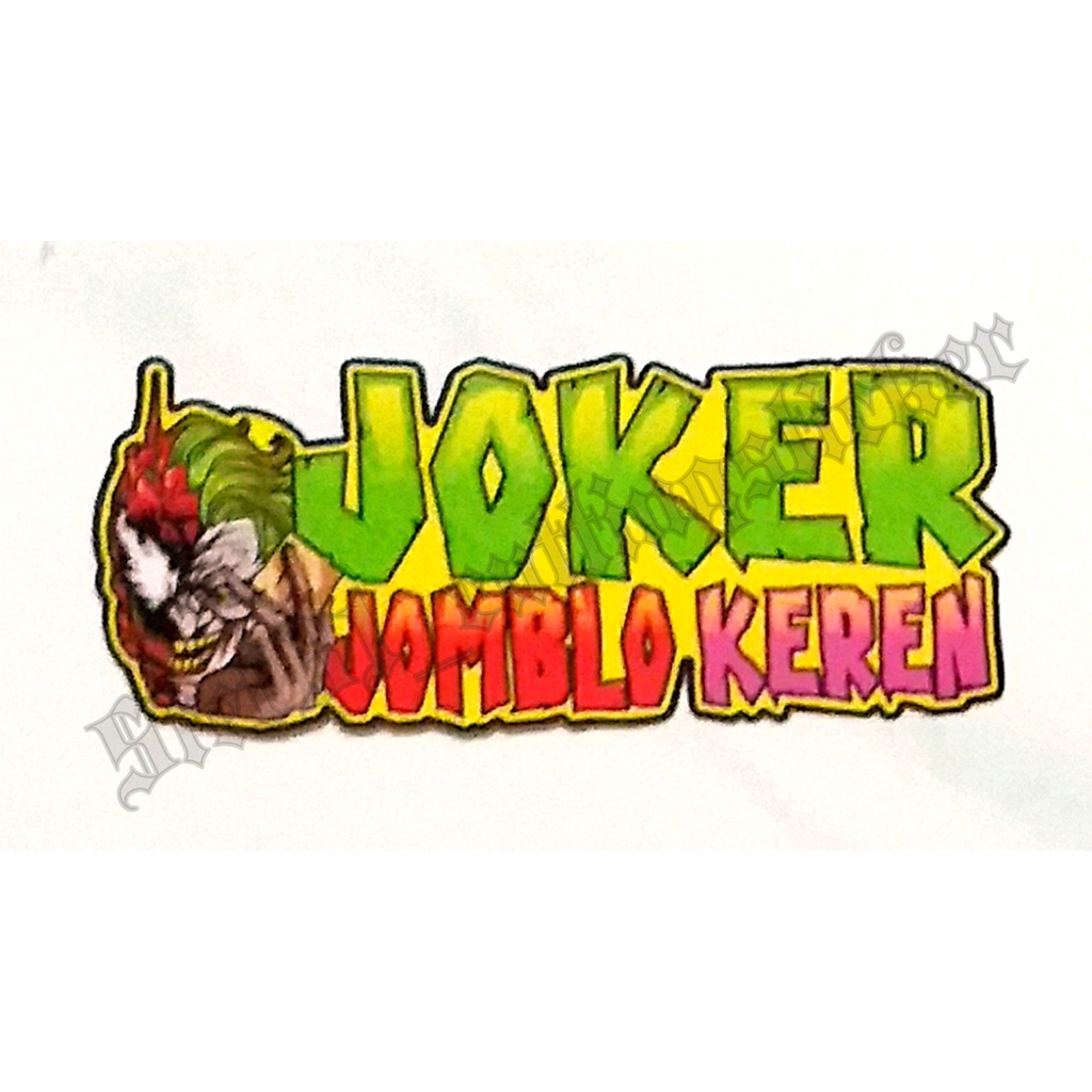 

Stiker printing joker ( jomblo keren )