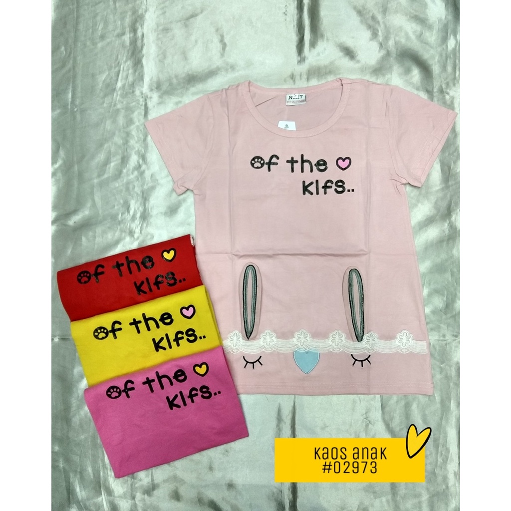 NF Kaos anak perempuan import / Atasan anak import #02973