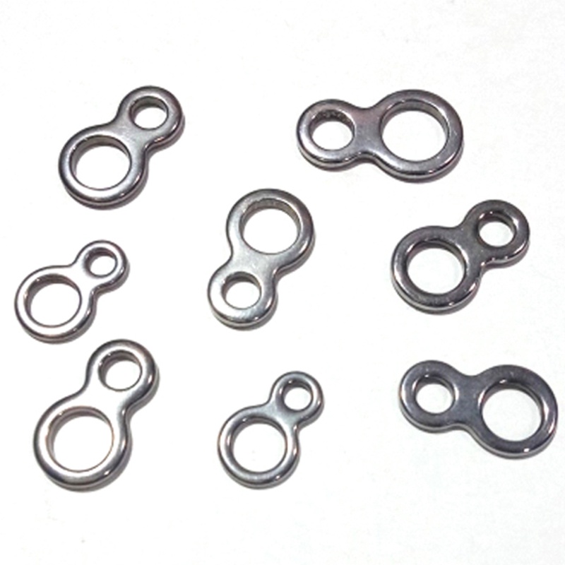 10PCS Rings Swivel Stainless Steel Jigs Hook Lure Ring