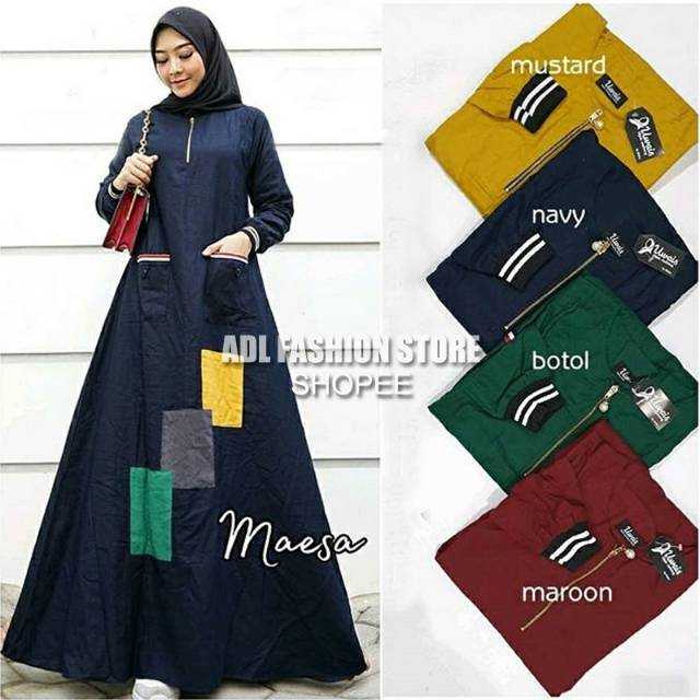 Baju Gamis Maesa Maxy M L XL-3