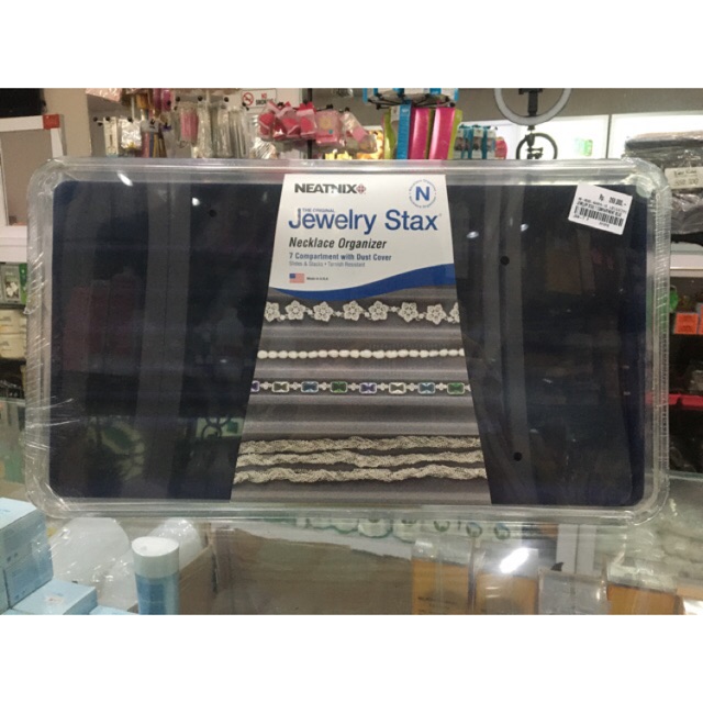 Neatnix Jewelry Stax Necklace Organizer 7 Compartment