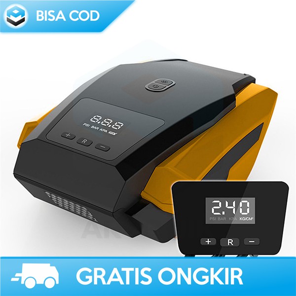 POMPA BAN MOBIL ELEKTRIK PORTABLE TAFFWARE ATJ-1166S INFLATOR DIGITAL