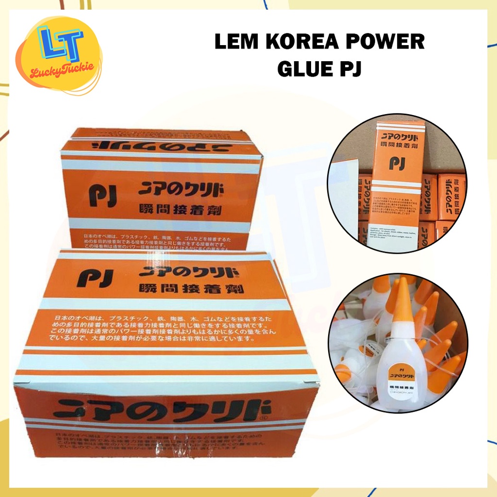 

LEM POWER GLUE SERBAGUNA KOREA PJ KUALITAS TERBAIK / LEM SUPER GLUE KOREA PJ