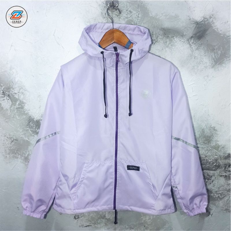 JAKET PARASUT WANITA OLAHRAGA JOGGING LARI / SEPEDA WATERPROOF-2