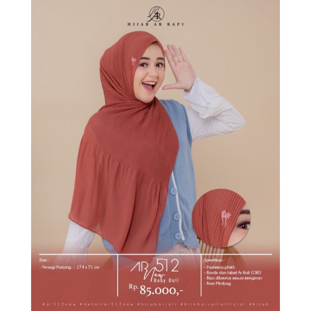 Pashmina Plisket Arrafi AR 512