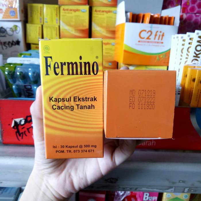 fermino kapsul ekstrak cacing tanah 30 kapsul