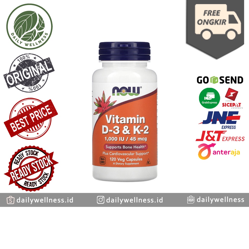 now vitamin d3 1000 iu   k2 45 mcg 120 veg capsules  1000iu