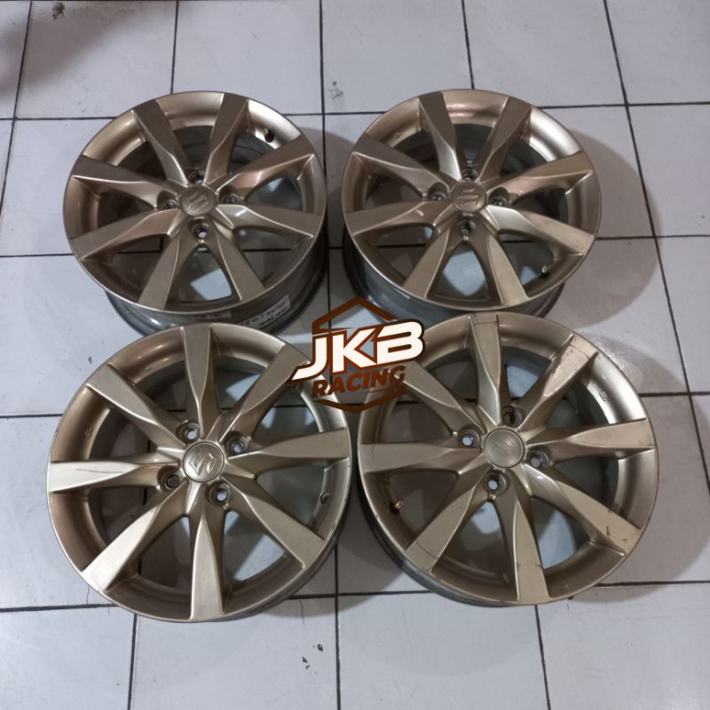 VELG MOBIL BEKAS STANDAR OEM SUZUKI SPLASH R15 PCD 4X100 VELG ONLY