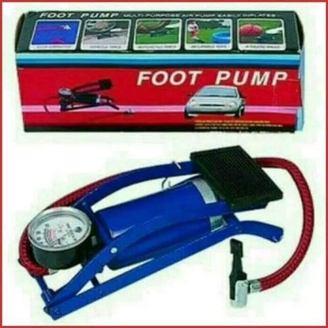 Pompa injak pompa ban sepeda pompa ban motor pompa injak sepeda pompa portable pompa angin injak