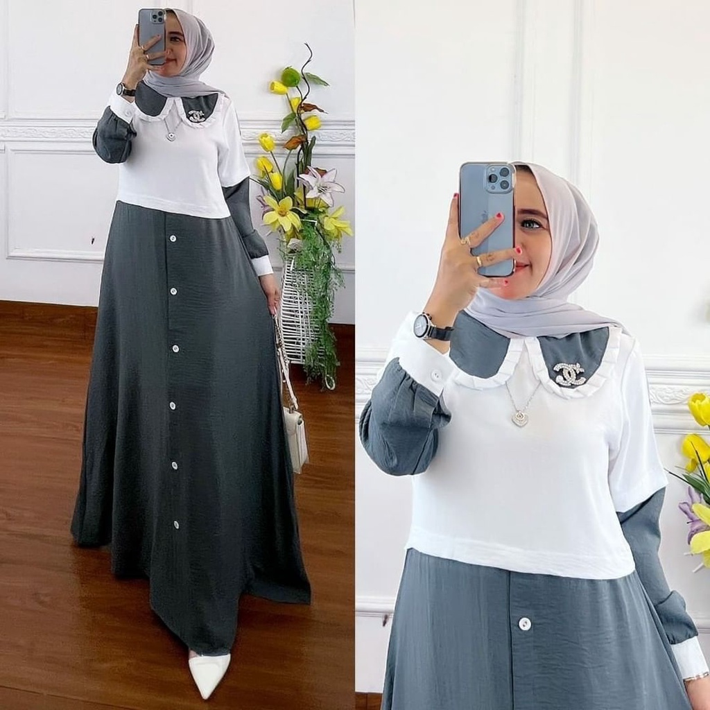 Delia Maxy dress / Delia Maxy/  Dress Shakila / Gamis Shakila / Dress Murah / imah momo