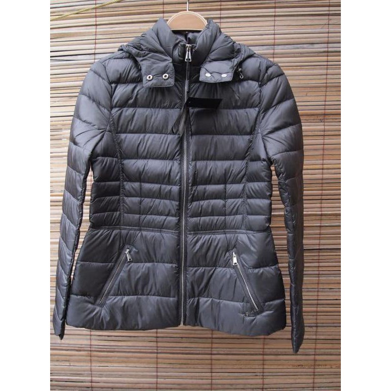 MASSIMO DUTTI WOMAN BULU ANGSA JACKET MUSIM DINGIN WINTER GREY BEST QUALITY