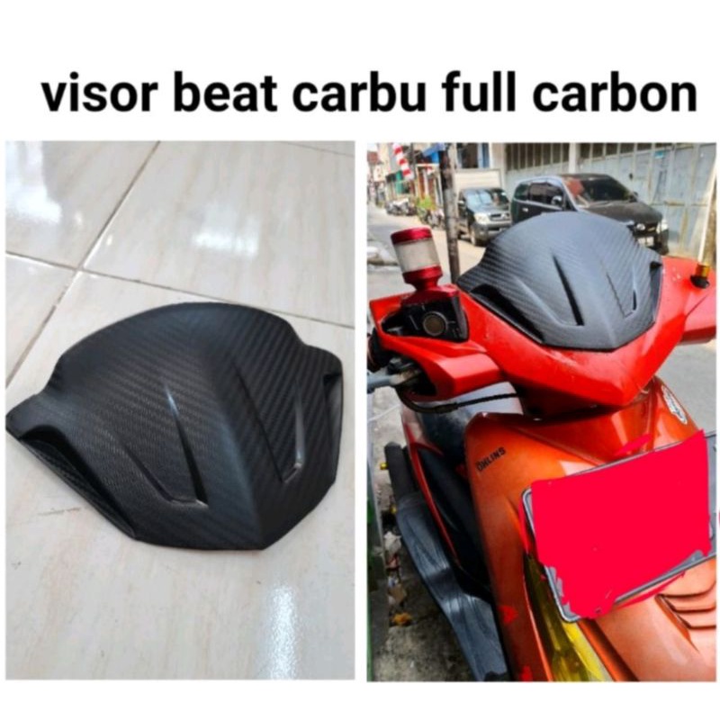 visor Beat karbu full karbon