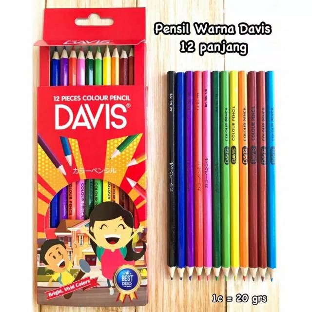 

PENSIL WARNA DAVIS 12 PANJANG
