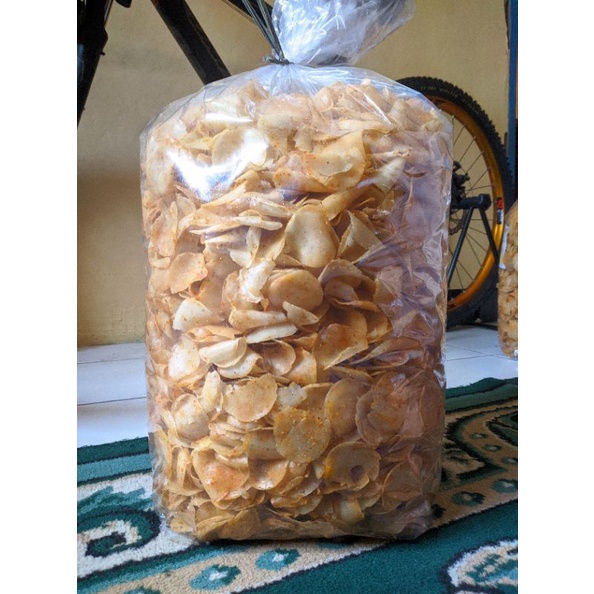 

MAKANAN RINGAN KHAS TASIKLMAYA SNACK MORING GURIH DAN RENYAH RASA ORIGINAL DAN PEDAS 3 KILO