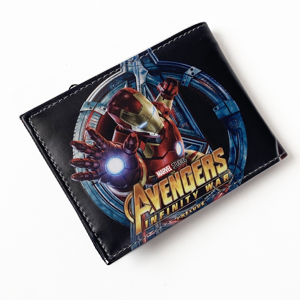 Free Shipping!! Dompet Anak Karakter Captain America Dompet Anak Laki Laki Terbaru +Box Kulit PU