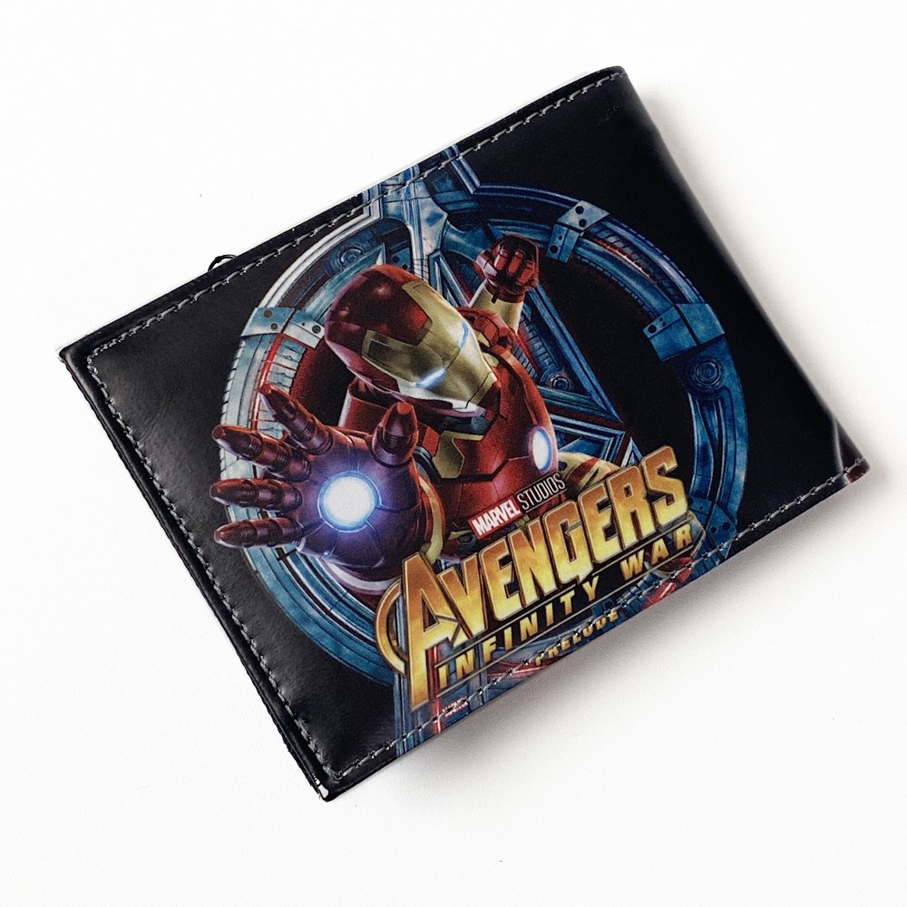 Free Shipping!! Dompet Anak Karakter Captain America Dompet Anak Laki Laki Terbaru +Box Kulit PU