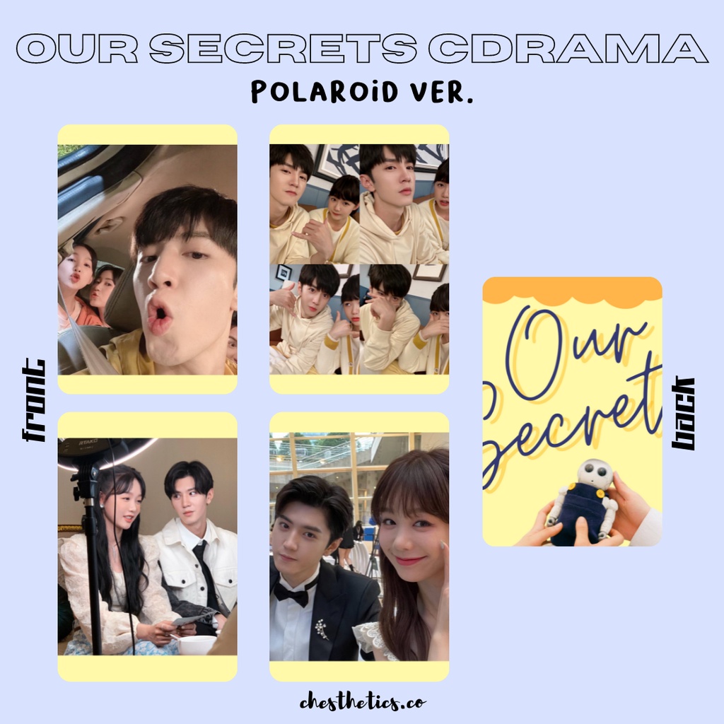 Our Secrets Secret in the Lattice China Chinese Drama Photocard Aktor Chen Zheyuan Xu Mengjie