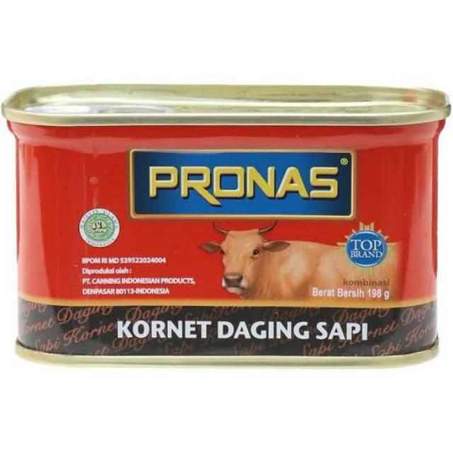 

Pronas Kornet Daging Sapi Corned Beef Kaleng Merah 198 gram