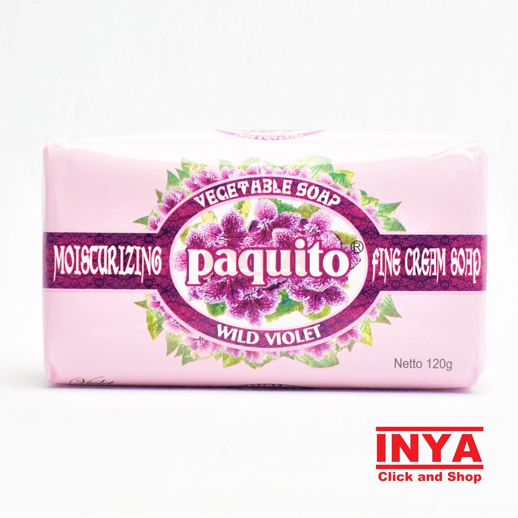 PAQUITO SPRING WILD VIOLET VEGETABLE SOAP 120gr - Sabun Batang