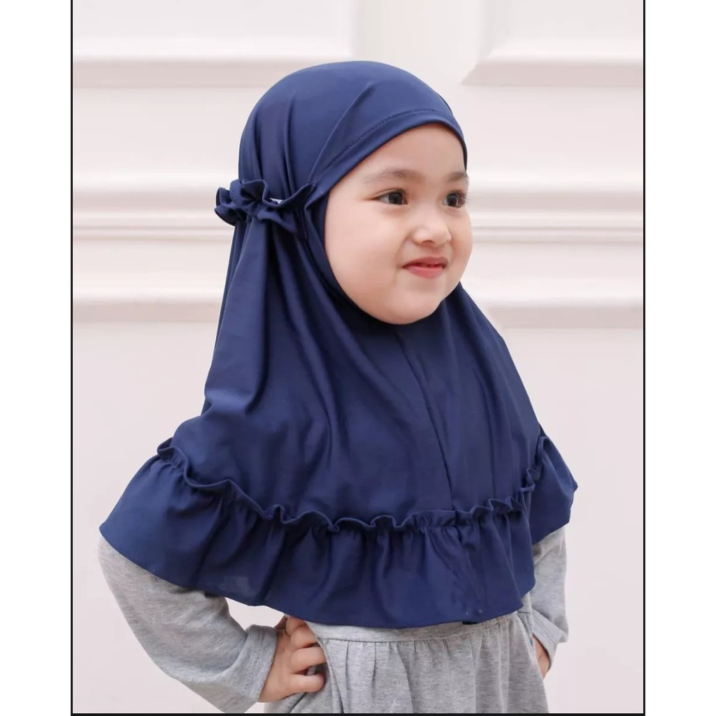 Jilbab Anak Bayi Balita Carla Usia 0-3 Tahun Bahan Jersey Terbaru Termurah / Alody's Collection