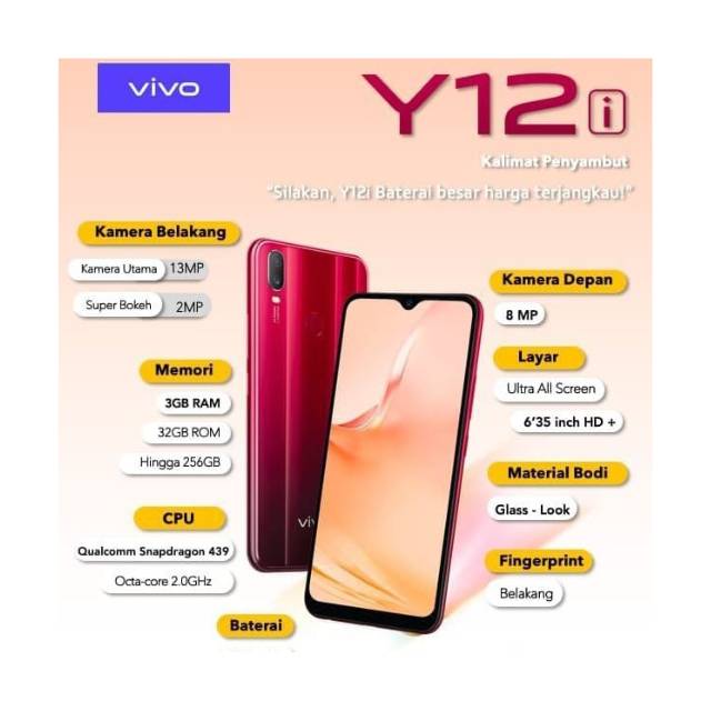 VIVO Y12i RAM 3/32 GB GARANSI RESMI VIVO