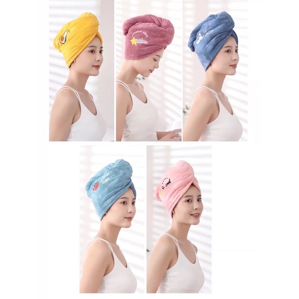 HANDUK KERAMAS PENGERING RAMBUT KEPALA MICROFIBER / MAGIC TOWEL JRW0098